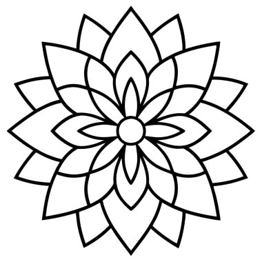 güzel çiçek dekoratif simgesi