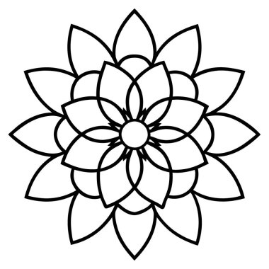 beyaz çiçekli mandala