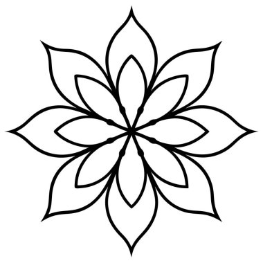 Çiçek süsleme simgesi resmi