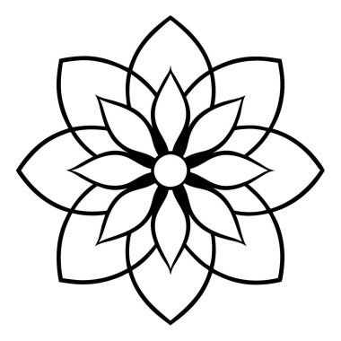 güzel çiçek dekoratif simgesi