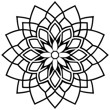 mandala. Süs. vektör illüstrasyonu