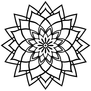 mandala. Süs. El çizimi elementler izole