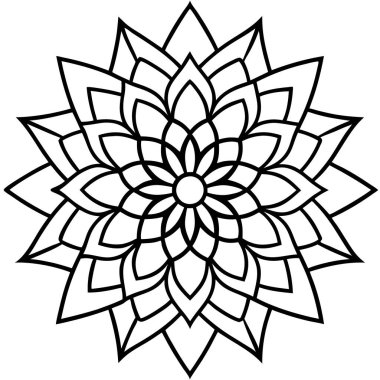 Güzel çiçek süslemesinin vektör çizimi,