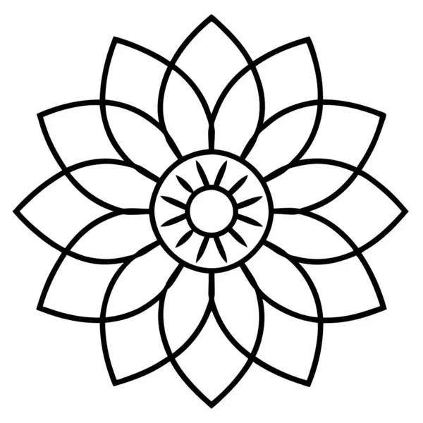 çiçek simgesi vektör illüstrasyonu