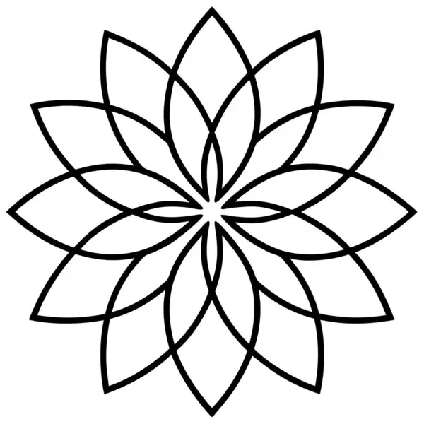 Dekoratif tasarım elemanları. mandala. Etnik süs. Çiçek süsü..