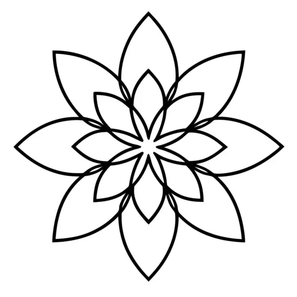 Dekoratif çiçek süsü simgesi