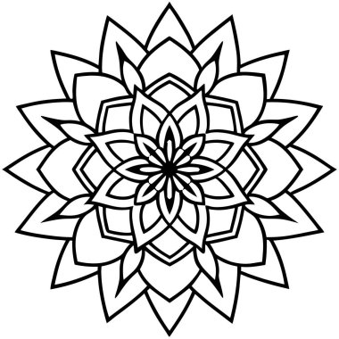 mandala çiçek dekoratif simgesi