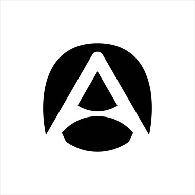 Bir harf vektör A logo tasarımı 