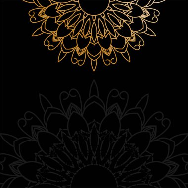 Vektör lüks mandala tasarımı