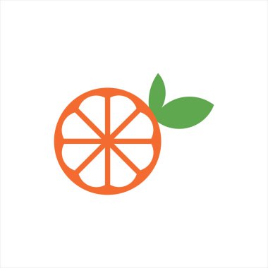 turuncu basit logo tasarım şablonu