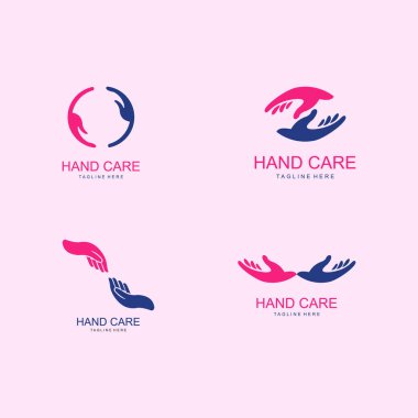 insanlar bakım logo tasarım vektör