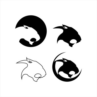 panter logo tasarımı vektörü 