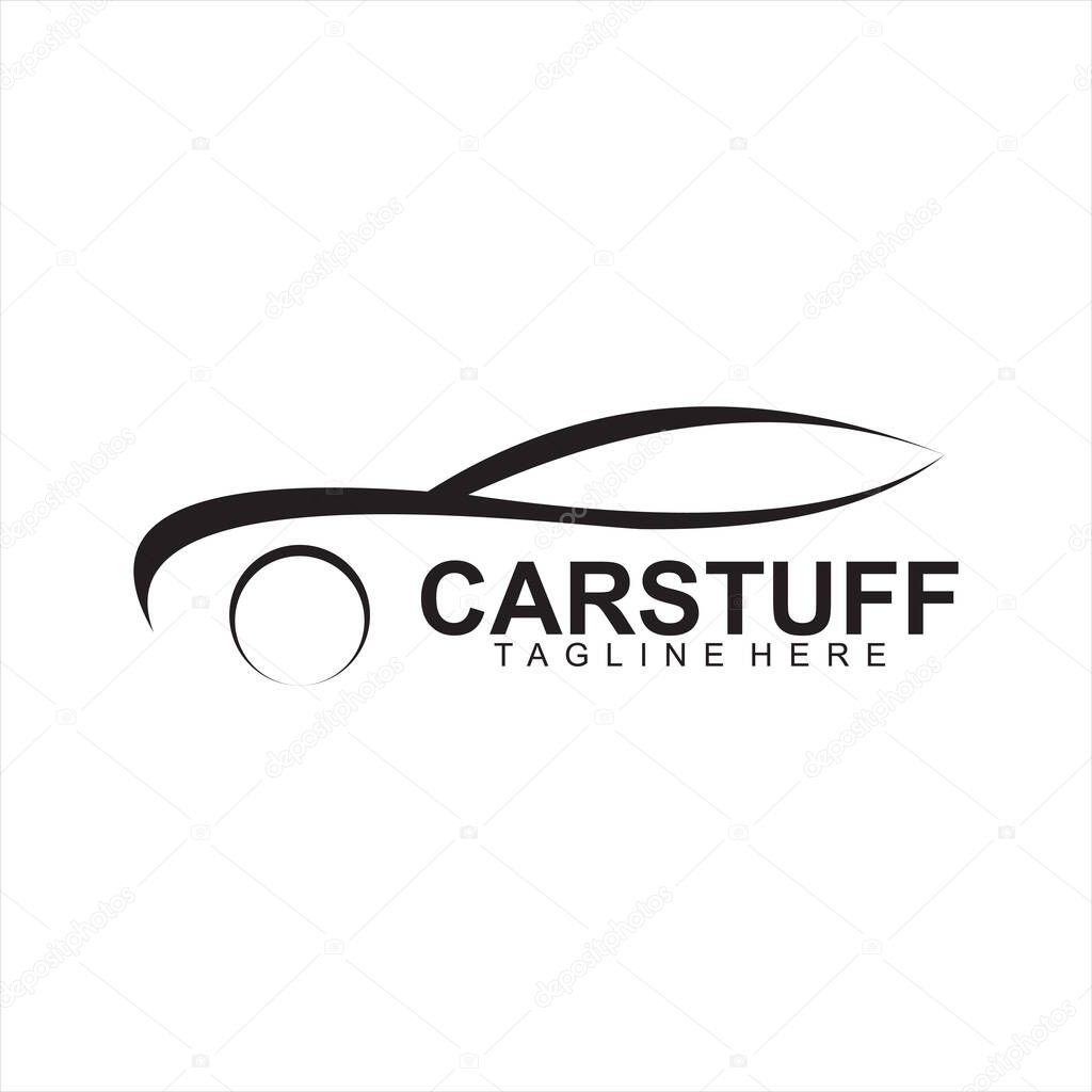 Gradient car service modern logo template