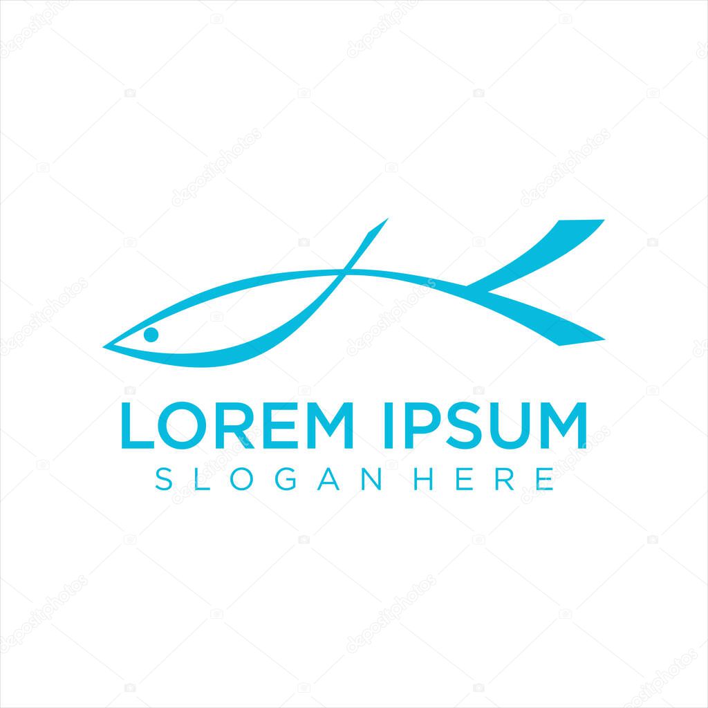 Fish logo gradient colorful design illustrations