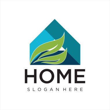 Emlak Vektörü Logosu Modern Ev ve Emlak logosu