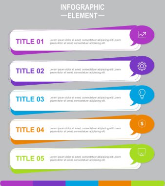 Modern bilgi tasarım şablonu