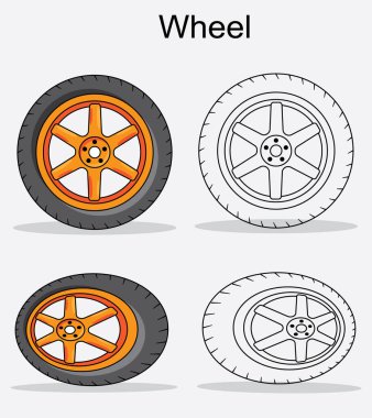 tekerlek vektör kümesi