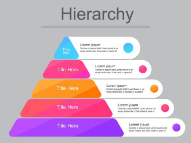 Beş adımlı vektör bilgi şablonu. Beş adımlı beş adım..