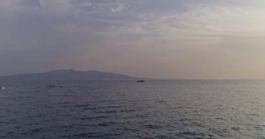 Arnavutluk Rivierası boyunca güzel plajlar, hava manzarası