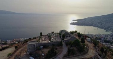 Güney Arnavutluk 'un güzel kıyıları, hava manzarası