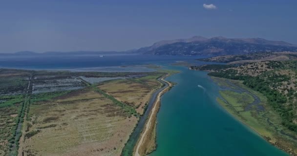 Beautiful Coast Southern Albania Aerial View — Stock Video