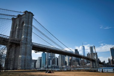 Brooklyn Bridge with Manhattan and East River