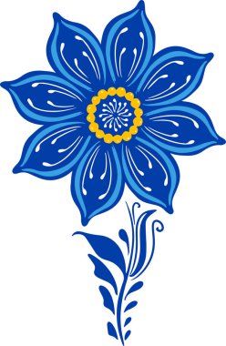 Geleneksel Ukrayna dekoratif çiçek unsurları. Petrikovskaya. Ukrayna 'nın Bağımsızlık Günü. Ukrayna 'da kal. Ülkemi desteklediğiniz için teşekkür ederim.