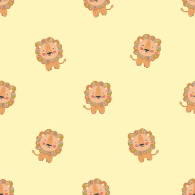 Afrika hayvanları ile vektör seamless modeli