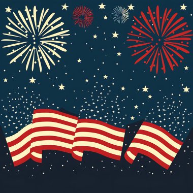 4 Temmuz - Amerikan bayrak partisi geçmişiyle bağımsızlık günü