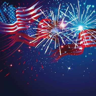 4 Temmuz - Amerikan bayrak partisi geçmişiyle bağımsızlık günü