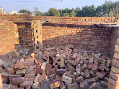 İnşaat Projesi İçin Toplu Kırmızı Clay Tuğlaları