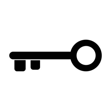 Beyaz arkaplanda anahtar simge vektörü