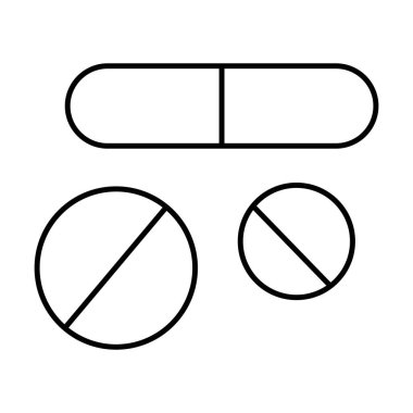 Beyaz arkaplanda uyuşturucu simgesi vektörü
