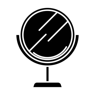 beyaz arkaplanda ayna simgesi vektörü