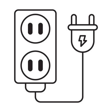 Beyaz arkaplanda güç dolgu simgesi vektörü