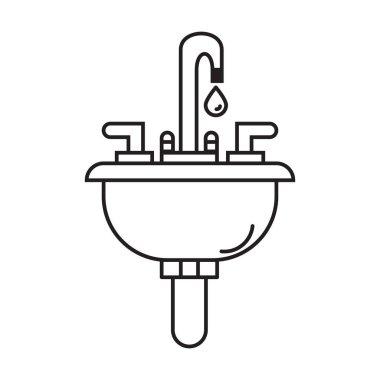 Beyaz arkaplanda simge vektörünü batır