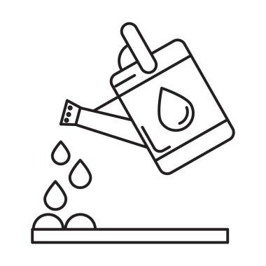 Beyaz arkaplanda sulama kutusu vektörü