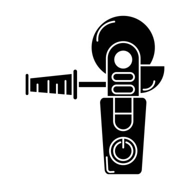 Beyaz arkaplanda Güç Testere simgesi vektörü