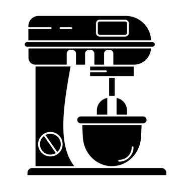 Beyaz arkaplanda karıştırıcı simgesi vektörü