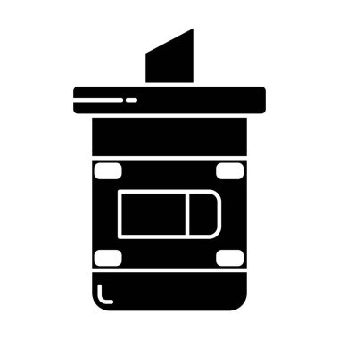 Beyaz arkaplanda şeker kavanozu simgesi vektörü