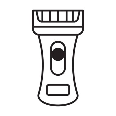 Beyaz arkaplanda elektrik traş simgesi vektörü