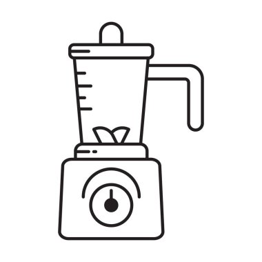 beyaz arkaplanda meyve karıştırıcı simgesi vektörü