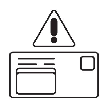 Beyaz arkaplanda Açıklama Simgesi Vektörü