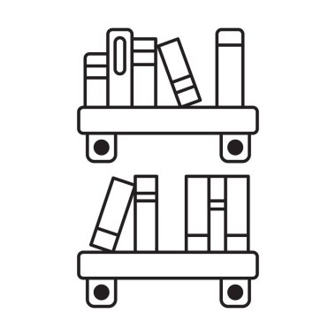 Beyaz arkaplanda simge vektörü rafa kaldırılıyor