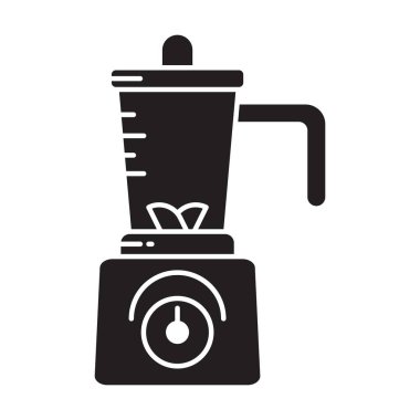 beyaz arkaplanda meyve karıştırıcı simgesi vektörü