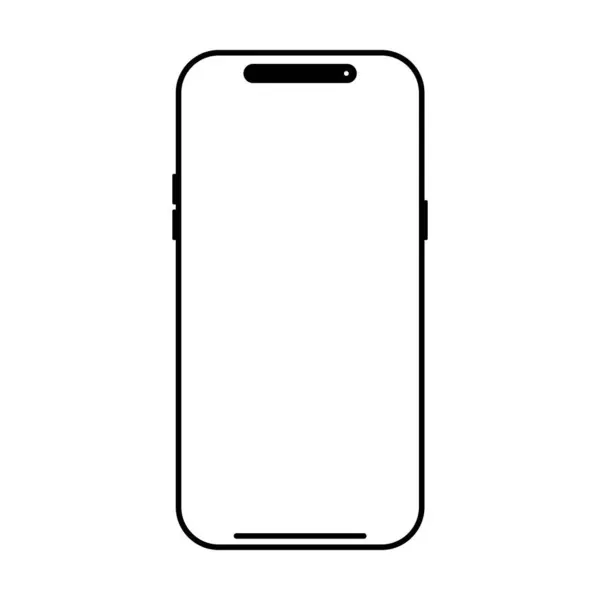 Beyaz arkaplanda telefon simgesi vektörü