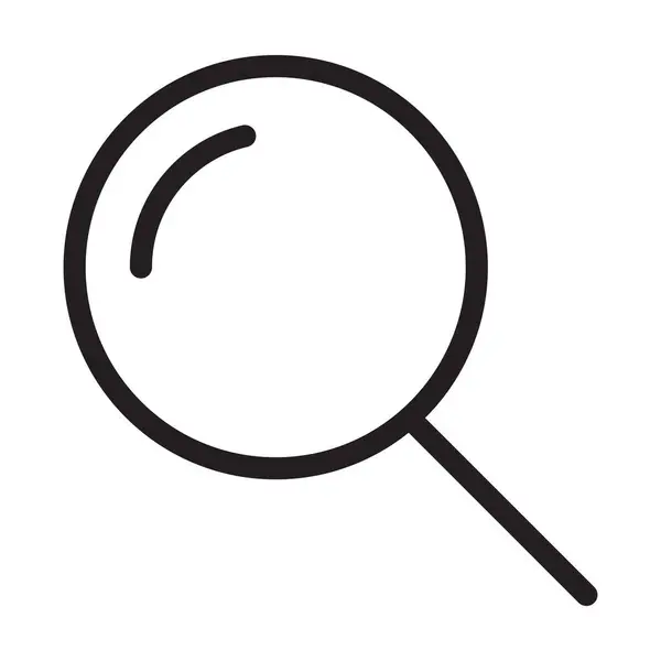 Beyaz arkaplanda arama simgesi vektörü