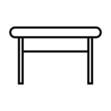 beyaz arkaplanda tablo simgesi vektörü