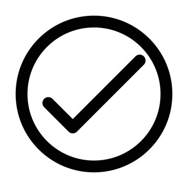 Beyaz arkaplanda kutu simgesi vektörünü işaretle