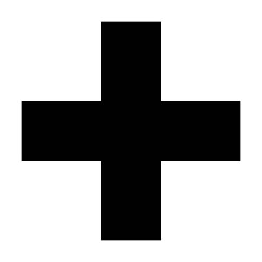 Beyaz arkaplanda hastane simgesi vektörü